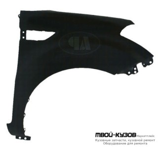 КРЫЛО ПЕРЕДНИЙ ПРАВАЯ СТОРОНА БЕЗ ОТВ ПОД МОЛДИНГ (ТАЙВАНЬ) для KIA SOUL (2010-)