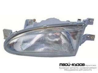 ФАРА ЛЕВАЯ СТОРОНА (4 дв) (5 дв) (DEPO) для Hyundai ACCENT (1995-1996)
