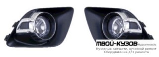 ФАРА ПРОТИВОТУМАННАЯ ЛЕВАЯ + ПРАВАЯ (КОМПЛЕКТ) С РЕШЕТК БАМПЕРА ХРОМ для Mitsubishi ASX (2010-)