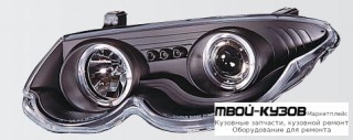 ФАРА ЛЕВАЯ + ПРАВАЯ (КОМПЛЕКТ) ТЮНИНГ С СВЕТЯЩИЙСЯ ОБОДК (SONAR) ВНУТРИ ЧЁРНЫЙ для Chrysler 300M (1999-)