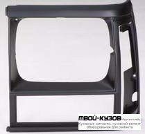 РЕШЕТКА РАДИАТОРА ЛЕВАЯ СТОРОНА ХРОМ-ЧЁРНЫЙ (ТАЙВАНЬ) для Jeep CHEROKEE (1984-1996)