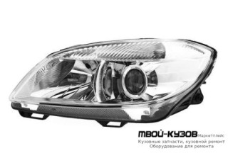 ФАРА ЛЕВАЯ СТОРОНА ЛИНЗОВАННАЯ С КОРРЕКТОР (DEPO) для Skoda FABIA / ROOMSTER (2010-)