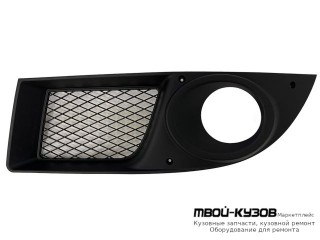 РЕШЕТКА БАМПЕРА ПЕРЕДНИЙ ЛЕВАЯ СТОРОНА С ОТВЕРСТИЯМИ ПОД ПРОТИВОТУМАННЫЕ ФАРЫ (ИТАЛИЯ) для Fiat DOBLO (2006-)