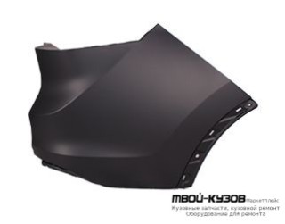 БОКОВИНА БАМПЕРА ЗАДНИЙ ПРАВАЯ СТОРОНА ГРУНТ (ТАЙВАНЬ) для Honda CRV (2012-)