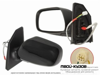 ЗЕРКАЛО ЛЕВАЯ СТОРОНА ЭЛЕКТР БЕЗ ПОДОГРЕВОМ (КИТАЙ) для Toyota COROLLA DE120 / ZE120 (2002-) СЕДАН / УНИВЕРСАЛ, Toyota COROLLA DE120 / ZE120 (2002-) ХЭТЧБЭК