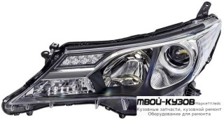 ФАРА ЛЕВАЯ СТОРОНА ДИОД ПОД КОРРЕКТОР (DEPO) для Toyota RAV4 (2013-)