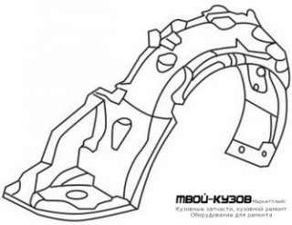ПОДКРЫЛОК ПЕРЕДНИЙ КРЫЛА ПРАВАЯ СТОРОНА (ТАЙВАНЬ) для Honda CIVIC (1999-2000)