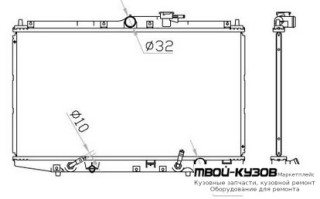 РАДИАТОР ОХЛАЖДЕНИЯ AT для Honda ACCORD СС7 (1993-1996) CE (1996-1998) CG7 (10.1998 - 02.2003) ЕВРОПА