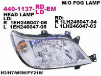 SPRINTER 03- ФАРА ПРАВАЯ ПРОЗРАЧНАЯ  440-1137R-LD-EM