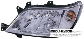 ФАРА ЛЕВАЯ СТОРОНА С ПРОТИВОТУМ ПОД КОРРЕКТОР (DEPO) для Mercedes SPRINTER (02.2000-)