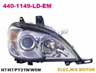 ФАРА правая под корректор 02-04 линза  - для MERCEDES W163 ML