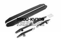A173ALB.2101.1 - ПОРОГИ-ПОДНОЖКИ (КОМПЛЕКТ) Premium-Black (RIVAL) Honda CR V 3 (2007-2010)