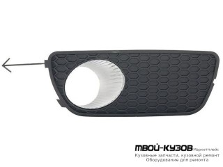 РЕШЕТКА БАМПЕРА ПЕРЕДНИЙ ПРАВАЯ СТОРОНА С ОТВЕРСТИЯМИ ПОД ПРОТИВОТУМАННЫЕ ФАРЫ (АРГЕНТИНА) для Fiat ALBEA / PALIO (2005-)