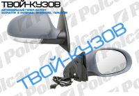 PASSAT B6 05- ЗЕРКАЛО ПРАВОЕ ЭЛЕКТРИКА С ОБОГРЕВОМ ПОД ПОКРАСКУ
