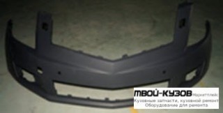 БАМПЕР ПЕРЕДНИЙ С ОТВЕРСТИЯМИ ПОД ОМЫВАТЕЛЬ ФАР (КИТАЙ) для Cadillac SRX (2003-)