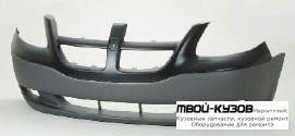 БАМПЕР ПЕРЕДНИЙ ВЕРХН ГРУНТ (ТАЙВАНЬ) для Plymouth VOYAGER / DODGE CARAVAN - GRAND CARAVAN / CHRYSLER TOWN&COUNTRY (2001-2004)