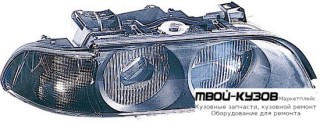 ФАРА ПРАВАЯ СТОРОНА (DEPO) ЛИНЗОВАННАЯ С КОРРЕКТОР УКАЗАТЕЛЬ ПОВОРОТА БЕЛ для BMW E39 (11.1995 - 2003)