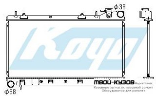 РАДИАТОР ОХЛАЖДЕНИЯ MT 1.5 1.8 2 (KOYO) для Subaru FORESTER (1999-2008)
