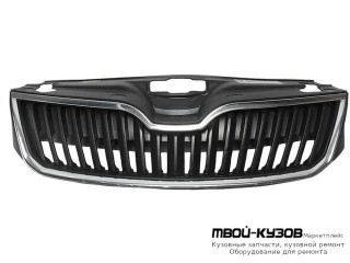 РЕШЕТКА РАДИАТОРА С ХРОМ МОЛДИНГ (КИТАЙ) для Skoda RAPID (2014-)