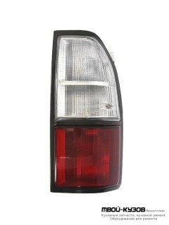 ФОНАРЬ ЗАДНИЙ ВНЕШНИЙ ПРАВАЯ СТОРОНА КРАСНЫЙ-БЕЛ (КИТАЙ) для Toyota LANDCRUISER PRADO 90 (04.1996 - 09.2002)