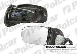 ЗЕРКАЛО ЛЕВ ЭЛЕКТ+ОБОГРЕВ+ПАМЯТЬ+СКЛАДНОЕ 13КОНТ Б / КРЫШКИ для W220 98-