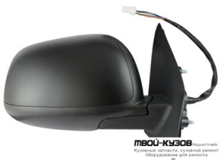 ЗЕРКАЛО ПРАВАЯ СТОРОНА ЭЛЕКТР С ПОДОГРЕВОМ АВТОСКЛАДЫВ (CONVEX) ГРУНТ (ТАЙВАНЬ) для Citroen C-CROSSER (2007-), Peugeot 4007 (2007-) / 4008 2012-, Mitsubishi ASX (2010-), Mitsubishi OUTLANDER XL (2010-)