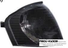 УКАЗ.ПОВОРОТА УГЛОВОЙ ЛЕВАЯ + ПРАВАЯ (КОМПЛЕКТ) ТЮНИНГ ПРОЗРАЧНЫЙ (EAGLE EYES) ВНУТРИ ЧЁРНЫЙ для Mercedes W202 (06.1993 - 06.2000)