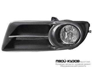 ФАРА ПРОТИВОТУМАННАЯ ЛЕВАЯ СТОРОНА (СЕДАН) С РЕШЕТК БАМПЕРА (DEPO) для Toyota COROLLA DE120 / ZE120 (2002-) СЕДАН / УНИВЕРСАЛ