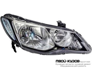 ФАРА ПРАВАЯ СТОРОНА ПОД КОРРЕКТОР (СЕДАН) (DEPO) для Honda CIVIC (2006-2011) СЕДАН