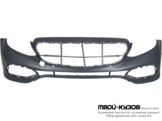 БАМПЕР ПЕРЕДНИЙ С ОТВ ПОД ДАТЧИКИ ГРУНТ (AVANTGARD) (ТАЙВАНЬ) для Mercedes W213 (2016-)