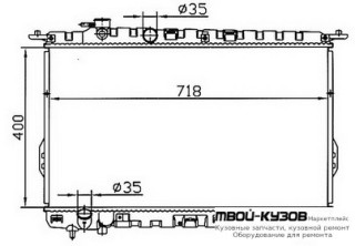 РАДИАТОР ОХЛАЖДЕНИЯ MT для KIA MAGENTIS (2001-)