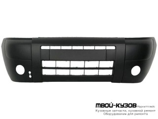 БАМПЕР ПЕРЕДНИЙ С ОТВЕРСТИЯМИ ПОД ПРОТИВОТУМАННЫЕ ФАРЫ ГРУНТ для Citroen BERLINGO / PEUGEOT PARTNER (01.2003-)