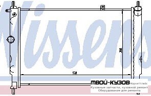 РАДИАТОР ОХЛАЖДЕНИЯ (NISSENS) (NRF) (GERI) (см.каталог) для Opel ASTRA (10.1991 - 02.1998)