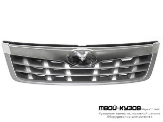 РЕШЕТКА РАДИАТОРА СЕРЫЙЕБРИСТ С ХРОМ МОЛДИНГ (ТАЙВАНЬ) для Subaru FORESTER (2009-2012)