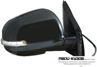 ЗЕРКАЛО ПРАВАЯ СТОРОНА ЭЛЕКТР С ПОДОГРЕВОМ , УКАЗАТЕЛЬ ПОВОРОТА (CONVEX) (ТАЙВАНЬ) для Peugeot 4007 (2007-) / 4008 2012-, Mitsubishi OUTLANDER XL (2010-)