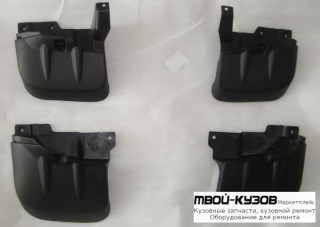 БРЫЗГОВИК ПЕРЕДНИЙ КРЫЛА ЛЕВАЯ + ПРАВАЯ (КОМПЛЕКТ) + ЗАДНИЙ (4 ШТ) (КИТАЙ) для Mitsubishi L200 (2005-)