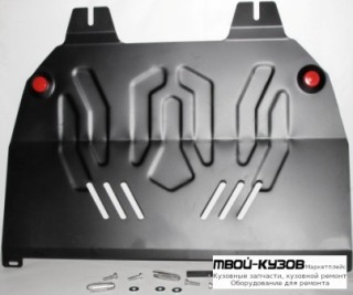 ЗАЩИТА ПОДДОНА ДВИГАТЕЛЯ + КПП С , КРЕПЛЕН , СТАЛЬН для Peugeot 307 (2005-), Peugeot 307 (08.2001-)