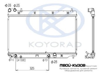 РАДИАТОР ОХЛАЖДЕНИЯ (KOYO) AT для Honda JAZZ / FIT (2001-)