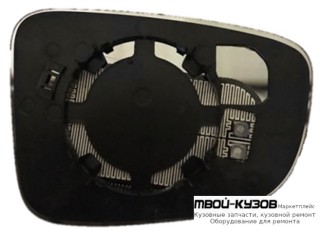 СТЕКЛО ЗЕРКАЛА ЛЕВАЯ СТОРОНА С ПОДОГРЕВОМ (ASPHERICAL) ГРУНТ (ТАЙВАНЬ) для Mazda 3 (2013-), Mazda 6 (2013-)