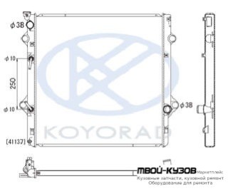 РАДИАТОР ОХЛАЖДЕНИЯ 4.6 AT (KOYO) для Lexus GX 460 (2009-)