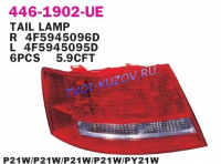A6 04-09 ФОНАРЬ ЗАДНИЙ ЛЕВЫЙ   446-1902L-UE
