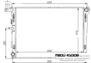 РАДИАТОР ОХЛАЖДЕНИЯ MT (см.каталог) для Hyundai I30 (2007-2011)