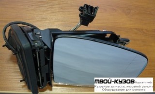 ЗЕРКАЛО ПРАВАЯ СТОРОНА ЭЛЕКТР С ПОДОГРЕВОМ БЕЗ КРЫШК (ASPHERICAL) (ТАЙВАНЬ) для Mercedes W163 (ML) (09.1998-)