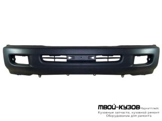 БАМПЕР ПЕРЕДНИЙ С ОТВЕРСТИЯМИ ПОД ПРОТИВОТУМАННЫЕ ФАРЫ ГРУНТ (ТАЙВАНЬ) для Toyota LANDCRUISER 100 (1998-)