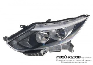 ФАРА ЛЕВАЯ СТОРОНА ЛИНЗОВАННАЯ С КОРРЕКТОР , ДИОД (DEPO) для Nissan QASHQAI (2014-)