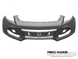 БАМПЕР ПЕРЕДНИЙ С ОТВ П/ОМЫВАТЕЛЬ , ПОД ДАТЧИКИ (КИТАЙ) для Ford KUGA (2013-)