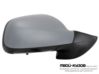 ЗЕРКАЛО ПРАВАЯ СТОРОНА ЭЛЕКТР С ПОДОГРЕВОМ С ТЕМПЕР ДАТЧИК (CONVEX) ГРУНТ (ТАЙВАНЬ) для Peugeot 407 (2004-)