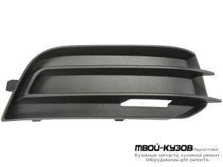 РЕШЕТКА БАМПЕРА ПЕРЕДНИЙ ЛЕВАЯ СТОРОНА БЕЗ ОТВЕРСТИЙ ПОД ПРОТИВОТУМАННЫЕ ФАРЫ (ТАЙВАНЬ) для Audi A1 (2010-)