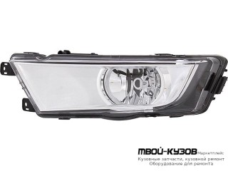 ФАРА ПРОТИВОТУМАННАЯ ЛЕВАЯ СТОРОНА ВНУТРИ (DEPO) ХРОМ для Skoda OCTAVIA (2013-2017)