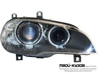 ФАРА ПРАВАЯ СТОРОНА ЛИНЗОВАННАЯ С КОРРЕКТОР , AFS , ДИОД , (КСЕНОН) (DEPO) для BMW E70 X5 (2007-)